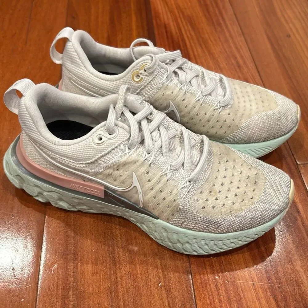 Nike React Infinity Run Flyknit – Phantom/Pink/Mint | Women’s Size 5.5